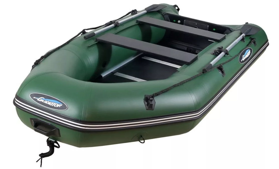 МОТОРНО-ГРЕБНАЯ ЛОДКА ПВХ GLADIATOR А 340 ТК С ФАНЕРНЫМ ПОЛОМ в Коврове