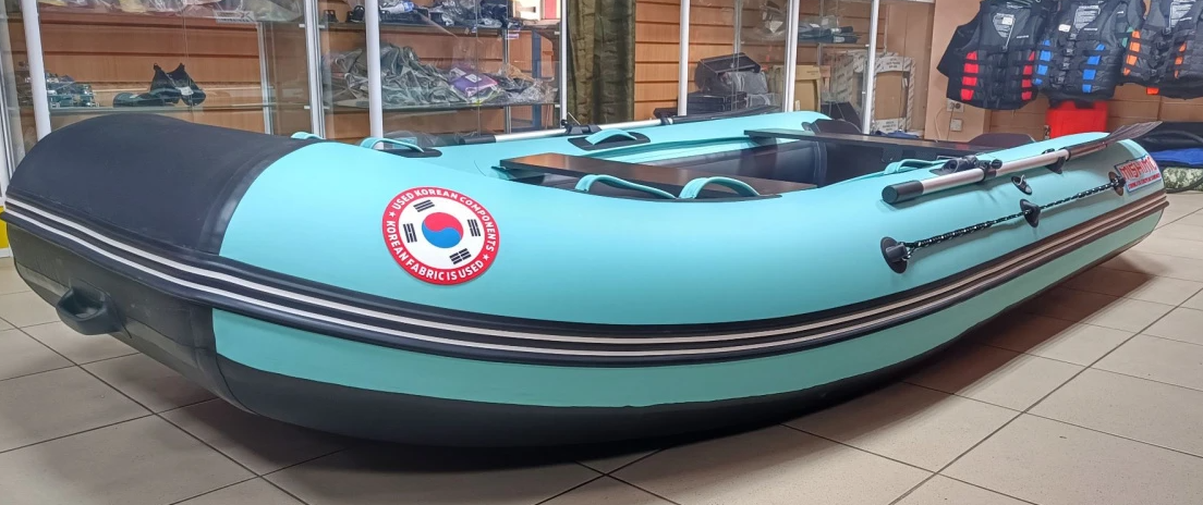 КОМПЛЕКТ ЛОДКА MISHIMO LITE 335 + МОТОР 9,8 Л.С. в Коврове