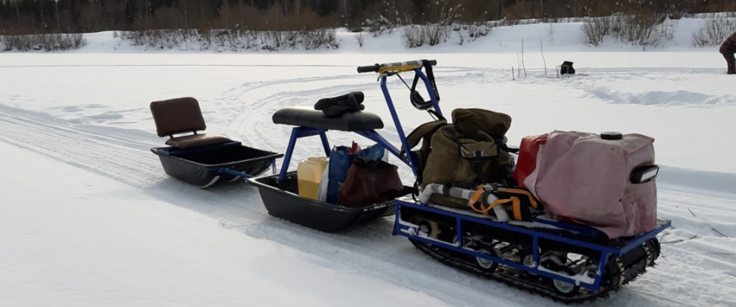 Мотобуксировщик Альбатрос-L 9 с фарой в Коврове