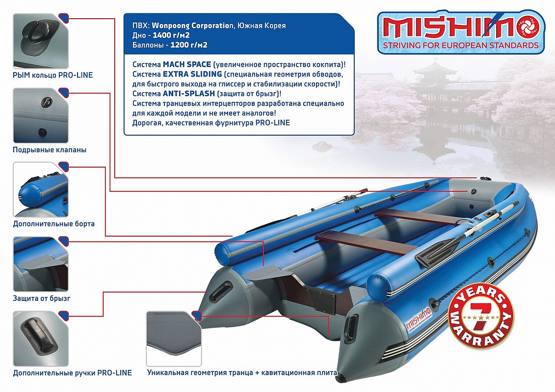 Лодка MISHIMO FAMILY LITE DF 390 в Коврове