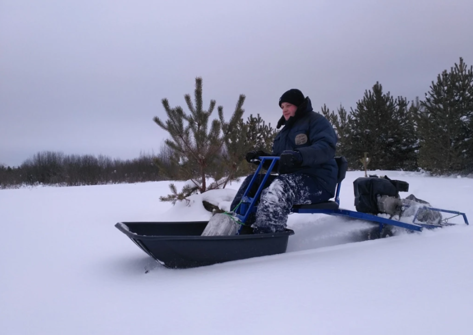 Мотобуксировщик толкач Альбатрос-XL8 с модулем. С фарой, тележки в Коврове