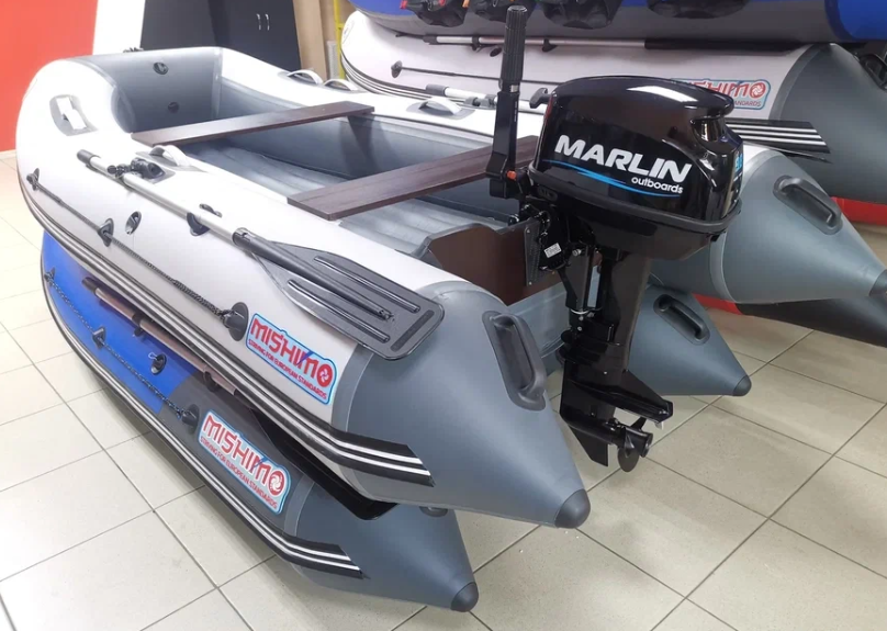 КОМПЛЕКТ ЛОДКА MISHIMO LITE 335 + МОТОР 9,8 Л.С. в Коврове