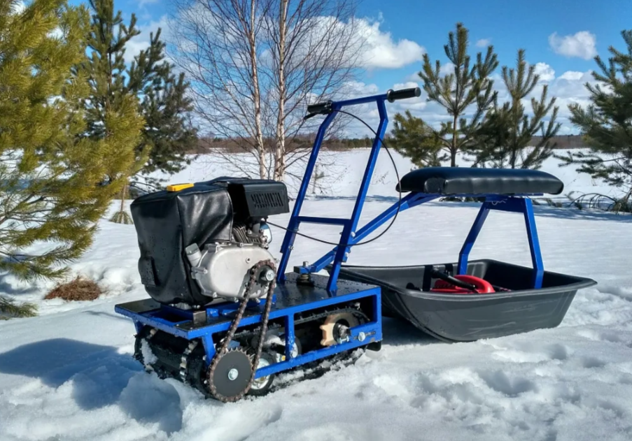 Мини-мотобуксировщик Альбатрос-М с фарой в Коврове