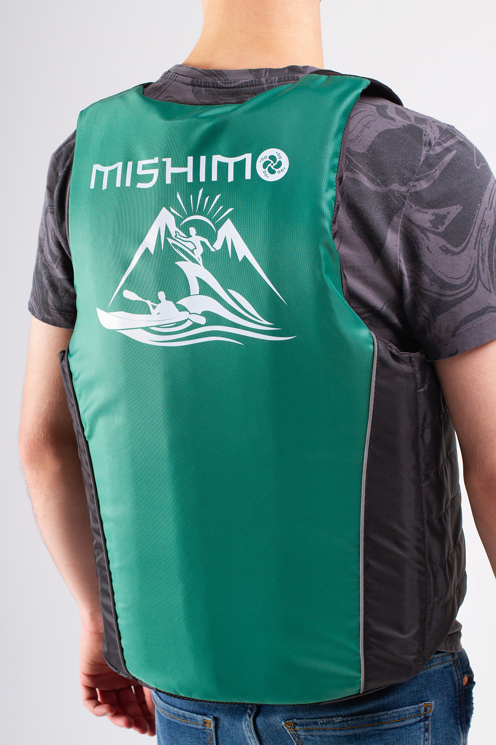 Жилет спасательный MISHIMO PRO Премиум качества Черно-зеленый в Коврове