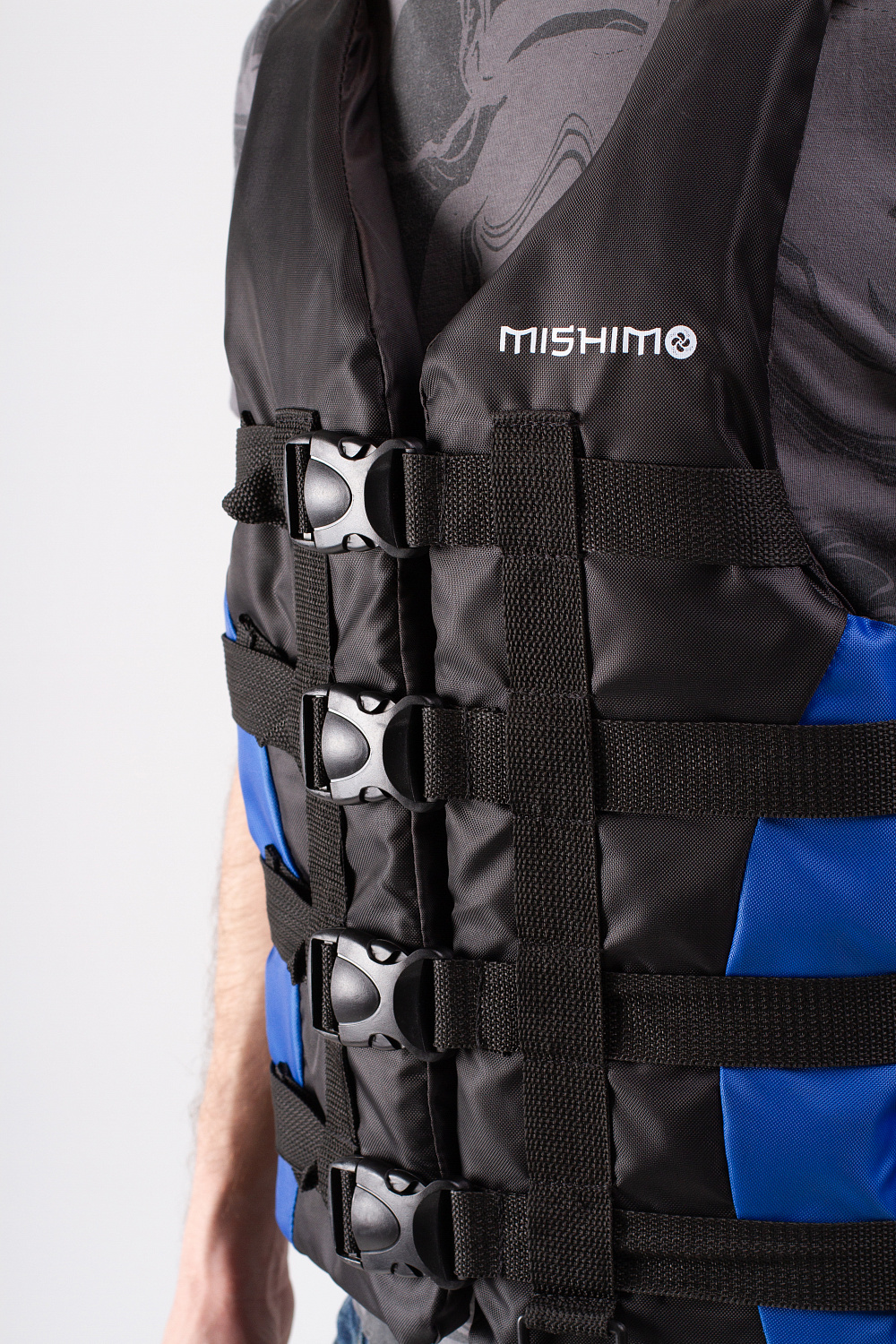 Жилет спасательный MISHIMO PRO Премиум качества Черно-синий в Коврове