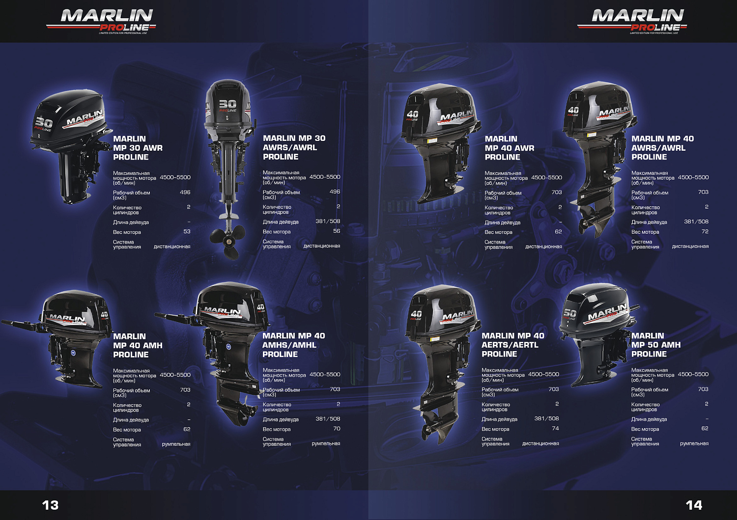 Лодочный мотор MARLIN PROLINE MP 9.9 (20) AWRL FORCE в Коврове