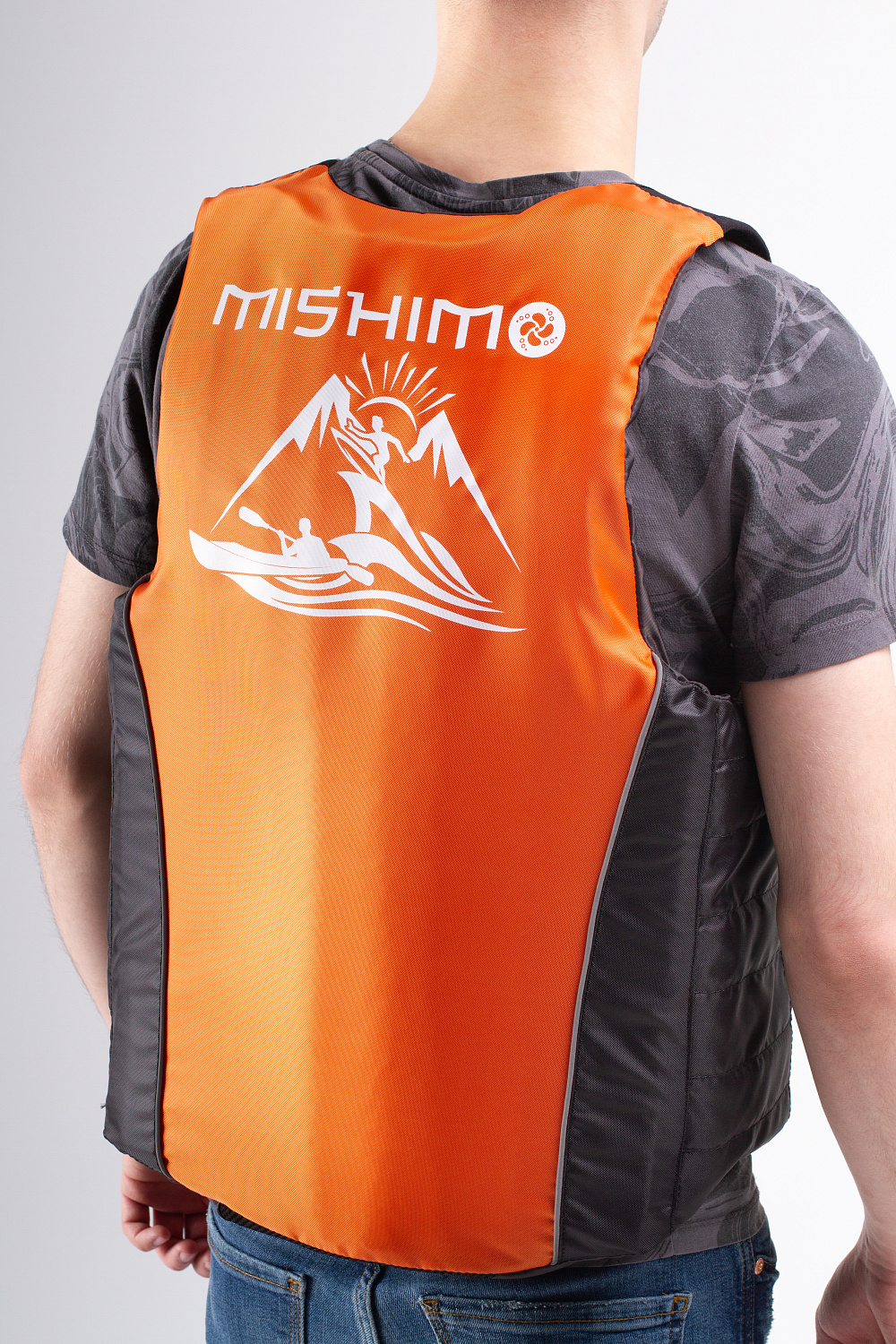 Жилет спасательный MISHIMO PRO Премиум качества Черно-оранжевый в Коврове